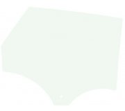 Ford Mondeo 2007-2014 Бокове скло заднє праве (опускне, KOMBI) 13950A SEKURIT (Франція)