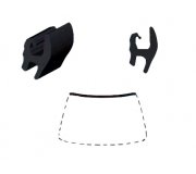 Honda Civic 1995-2000 Молдинг на лобовое стекло GS 3013 P111-X Icor (Бельгия)