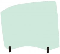 Kia Sorento 2002-2009 Боковое стекло заднее правое (опускное) 32244T Benson (КНР)