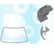 Opel Frontera B 1998-2004 Молдинг на лобовое стекло 1548123A SEKURIT (Франция)