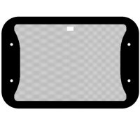 Скло на люк автомобільний 82*53 см (розмір по отворах 670*232 мм) RG0000007 Safe Glass (Україна)