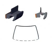 Suzuki SX4 2006-2013 Молдинг на лобове скло GS 6815 P147-X Icor (Бельгія)