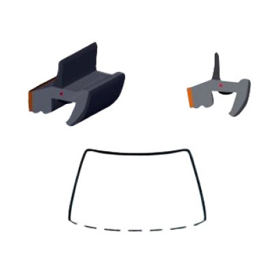 Suzuki SX4 2006-2013 Молдинг на лобове скло GS 6815 P147-X Icor (Бельгія)