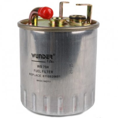 Топливный фильтр (без датчика, одна трубка) MB Vito 638 2.2CDI WB-704 WUNDER (Турция)