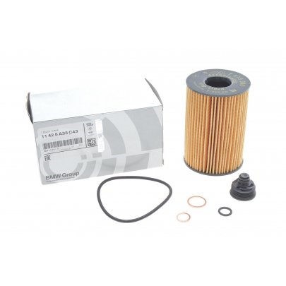 Масляный фильтр BMW 5 F10/F11 / БМВ 5 Ф10/Ф11 4.4 (бензин) 2009-2017 11425A33C43 BMW (Германия)
