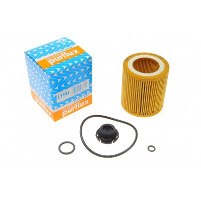 Масляный фильтр BMW 5 F10/F11 / БМВ 5 Ф10/Ф11 1.6 (бензин) 2009-2017 L1141 PURFLUX (Франция)
