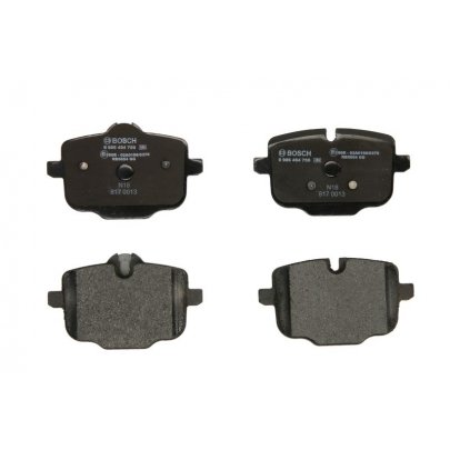 Тормозные колодки задние (116x65.5x18mm) BMW 5 F10/F11 / БМВ 5 Ф10/Ф11 2009-2017 0986494759 BOSCH (Германия)