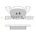 Тормозные колодки задние без датчика (система BOSCH) MB Vito 638 1996-2003 BP2880 BREMSI (Италия) - Фото №3