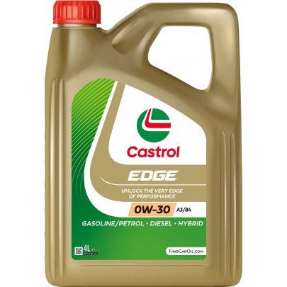 Синтетичне моторне масло 0W30 EDGE 4L (BMW LL-01 / MB 229.3 / MB 229.5 / VW 502.00 / VW 505.00) CS0W30EA3/B44L Castrol (Великобритания)
