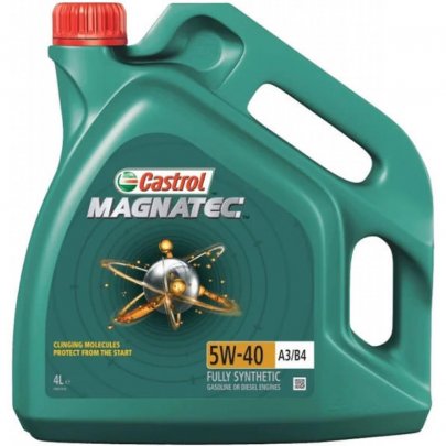 Синтетичне моторне масло 5W40 MAGNATEC 4L (MB 226.5 / MB 229.3 / MB 229.5 / Renault RN0700 / Renault RN0710 / VW 502.00 / VW 505.00) CS5W40MA3/B44L Castrol (Великобритания)