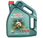 Синтетичне моторне масло 5W40 MAGNATEC DIESEL 5L (Dexos 2 / Fiat 9.55535-S2 / Ford WSS-M2C917-A / MB 229.31 / VW 505.00 / VW 505.01) CS5W40MDDPF5L Castrol (Великобритания)