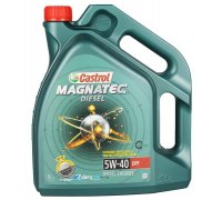 Синтетичне моторне масло 5W40 MAGNATEC DIESEL 5L (Dexos 2 / Fiat 9.55535-S2 / Ford WSS-M2C917-A / MB 229.31 / VW 505.00 / VW 505.01) CS5W40MDDPF5L Castrol (Великобритания)