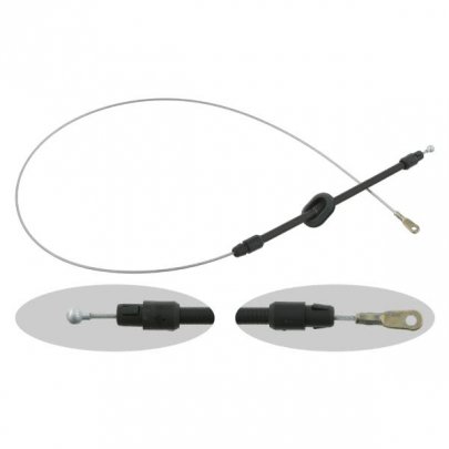 Трос ручника передній (1387мм) Volkswagen Crafter 2006- / Фольксваген Крафтер 2006- 26730 FEBI (Німеччина)