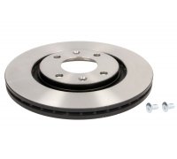 Тормозной диск передний вентилируемый (266x20.5mm) Peugeot Partner / Citroen Berlingo 1996-2011 DF1220 TRW (Германия)