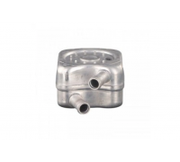 Радіатор масляний / теплообмінник (56x92x92) Volkswagen Passat B6 / Фольксваген Пассат Б6 1.9TDI 2005-2010 DRM211007 DR.MOTOR (Польща)