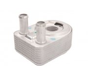 Радиатор масляный / теплообменник (45x96x133мм) Ford Focus 3 / Форд Фокус 3 1.0 (бензин) 2011-2018 T439042 STC (Испания)