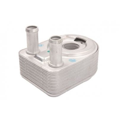 Радиатор масляный / теплообменник (45x96x133мм) Ford Focus 3 / Форд Фокус 3 1.0 (бензин) 2011-2018 T439042 STC (Испания)