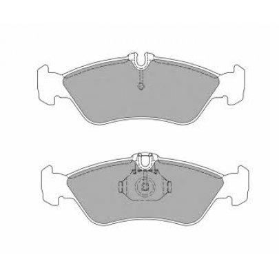 Гальмівні задні колодки (141x50x17мм) MB Sprinter 208-316 1995-2006 FBP-1035 Fremax (Іспанія)