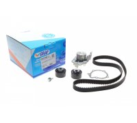 Комплект ГРМ + помпа (141 зубців) Fiat Ducato / Citroen Jumper / Peugeot Boxer 2.0JTD / 2.0HDI 1994-2006 KP747-1 GRAF (Італія)