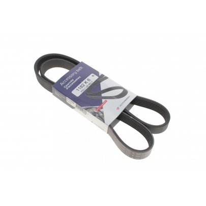 Ремінь генератора (1182мм) Fiat Ducato / Citroen Jumper / Peugeot Boxer 2.0JTD / 2.0HDI 1994-2006 1182K6 HUTCHINSON (Франція)