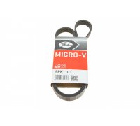 Ремінь генератора (1103мм) Fiat Ducato 2.5D / 2.5TD / 2.5TDI 1994-2006 5PK1103 GATES (Бельгія)