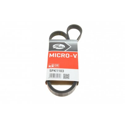 Ремінь генератора (1103мм) Fiat Ducato 2.5D / 2.5TD / 2.5TDI 1994-2006 5PK1103 GATES (Бельгія)