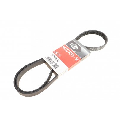 Ремінь генератора (1470мм) Fiat Ducato / Citroen Jumper / Peugeot Boxer 2.0JTD / 2.0HDI 1994-2006 6PK1470 GATES (Бельгія)