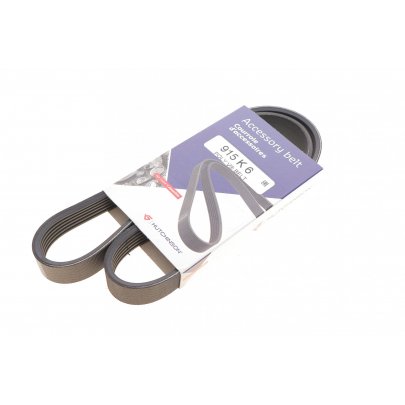 Ремінь генератора (915мм) Citroen Jumper / Peugeot Boxer 2.5D / 2.5TDi / 2.5TD 1994-2006 915K6 HUTCHINSON (Франція)