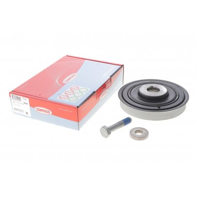 Шків колінвалу (D=162, з болтом) Fiat Ducato / Citroen Jumper / Peugeot Boxer 2.0JTD / 2.0HDI 1994-2006 80001811 CORTECO (Італія)