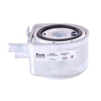 Радиатор масляный / теплообменник (75x130x97) Fiat Ducato / Citroen Jumper / Peugeot Boxer 2.0JTD / 2.0HDi 1994-2006 90603 NISSENS (Дания)