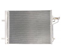 Радиатор кондиционера (605x470x16мм) Ford Focus 3 / Форд Фокус 3 1.6 (бензин) 2011-2018 814390 VALEO (Франция)