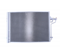 Радиатор кондиционера (605x470x16мм) Ford Focus 3 / Форд Фокус 3 1.6 (бензин) 2011-2018 940183 NISSENS (Дания)