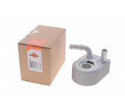 Радиатор масляный / теплообменник (50x97x133мм) Ford Focus 3 / Форд Фокус 3 1.6 (бензин) 2011-2018 31069 NRF (Нидерланды)