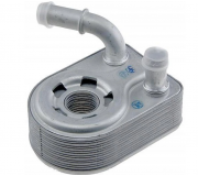 Радиатор масляный / теплообменник (50x97x133мм) Ford Focus 3 / Форд Фокус 3 1.6 (бензин) 2011-2018 CCLFR008 NTY (Польша)