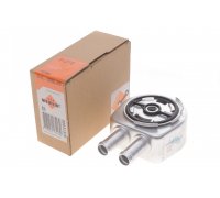 Радиатор масляный / теплообменник (97x97x43мм) Ford Focus 3 / Форд Фокус 3 2.0 (бензин) 2011-2018 31310 NRF (Нидерланды)