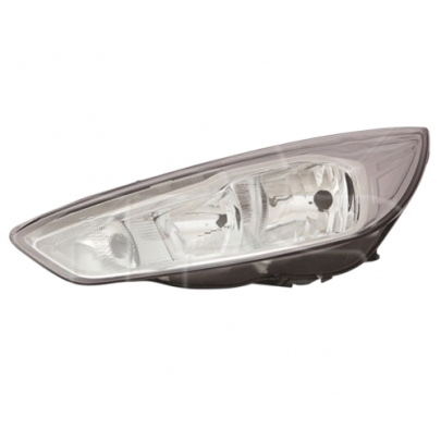 Фара передня права (H7/H1/PY21W/LED, електрична, з моторчиком, хром, біла вставка, з 2014р.в.) Ford Focus 3 / Форд Фокус 3 2014-2018 2819R6-PP FPS (Тайвань)