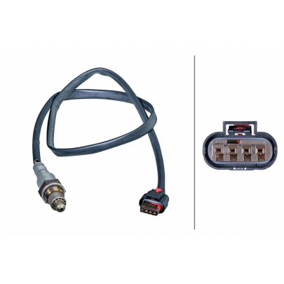 Датчик кислородный (лямбда-зонд, 779мм, M2DB,M2DC, после 2014г.в.) Ford Focus 3 / Форд Фокус 3 1.0 (бензин) 2011-2018 6PA358243-421 HELLA (Германия)