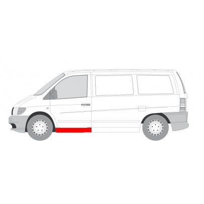 Ремонтная часть порог передней двери левый MB Vito 638 1996-2003 6505-06-3541001K BLIC (Польша)