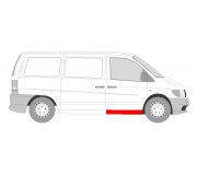 Ремонтна частина поріг передніх дверей правий MB Vito 638 1996-2003 6505-06-3541002K BLIC (Польща)