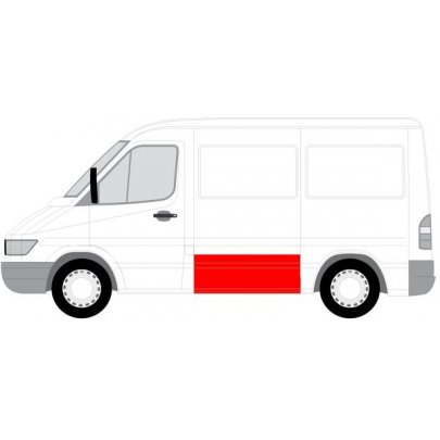 Ремонтная часть левой стороны (118x118.5см) MB Sprinter 901-905 1995-2000 6505-06-3546011P BLIC (Польша)