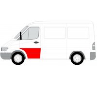 Ремонтна частина передніх дверей лівої (64см) MB Sprinter 901-905 1995-2000 6015-00-3546123P BLIC (Польща)