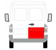 Ремонтная часть задней двери правой (50см) MB Sprinter 901-905 1995-2000 6016-00-3546152P BLIC (Польша)