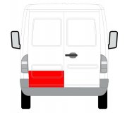 Ремонтна частина задніх дверей лівої (20см) MB Sprinter 901-905 1995-2000 6016-00-3546153P BLIC (Польща)