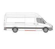 Ремонтная часть порога правая VW Crafter 2006- FP3547004E FPS (Тайвань)