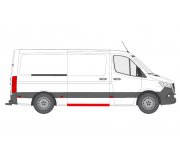 Ремонтная часть порога раздвижной двери (1286мм, короткая база) MB Sprinter 907 / 910 2018- FP3547006-P KLOKKERHOLM (Дания)