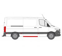 Ремонтная часть порога раздвижной двери (1286мм, короткая база) MB Sprinter 907 / 910 2018- FP3547006-P KLOKKERHOLM (Дания)