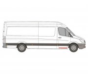 Ремонтная часть передней двери правой (внутренная) VW Crafter 2006- 3547132 KLOKKERHOLM (Дания)