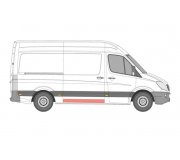 Ремонтна частина зсувних дверей правих (внутрішня) VW Crafter 2006- 3547170 KLOKKERHOLM (Данія)