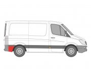 Ремонтная часть кузова задняя правая (средная база) VW Crafter 2006- 3547604 KLOKKERHOLM (Дания)