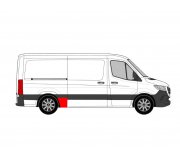 Ремонтная часть заднего крыла спереди справа (3665мм, 400мм) MB Sprinter 907 / 910 2018- FP3548564 KLOKKERHOLM (Дания)